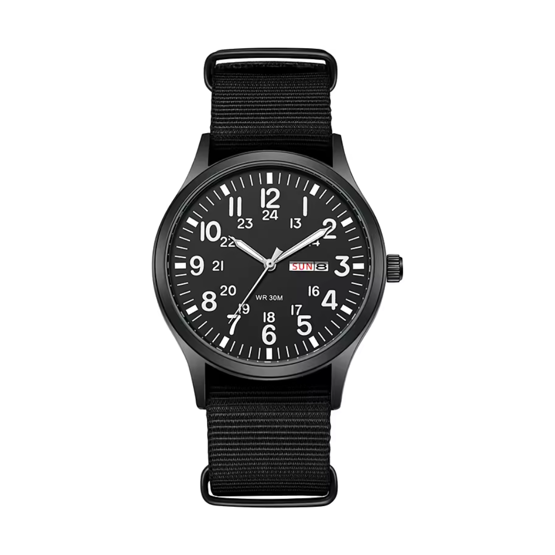 Stornfield | Men’s Rugged Outdoor Watch – Waterproof Military-Style Stainless Steel Timepiece