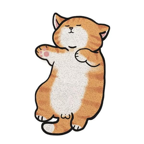 Napping Ballsy Cat Non-Slip Doormat Rug | Stornfield