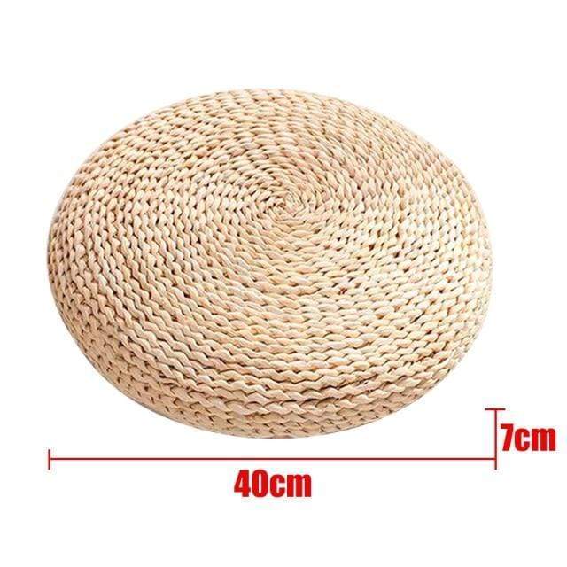 Natural tatami straw floor cushion Stornfield