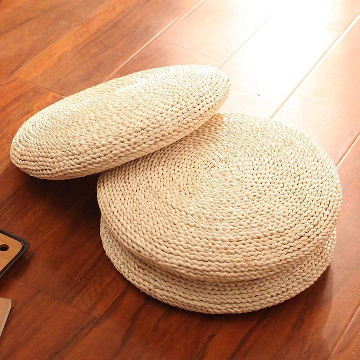 Natural tatami straw floor cushion Stornfield