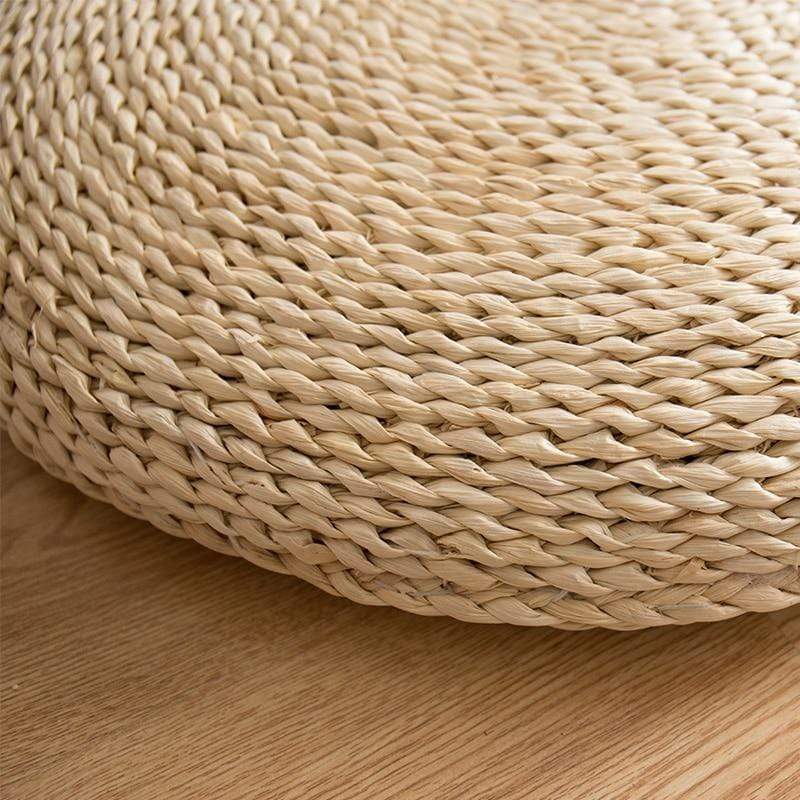 Natural tatami straw floor cushion Stornfield