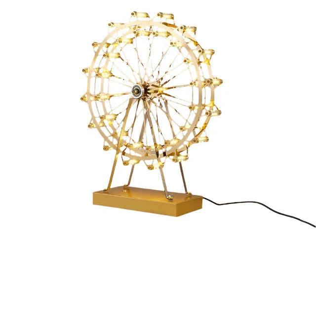 LED Ferris Wheel Desk Lamp, Decorative Lighting with Music Function, Retro Desk Light for Home | Stornfield