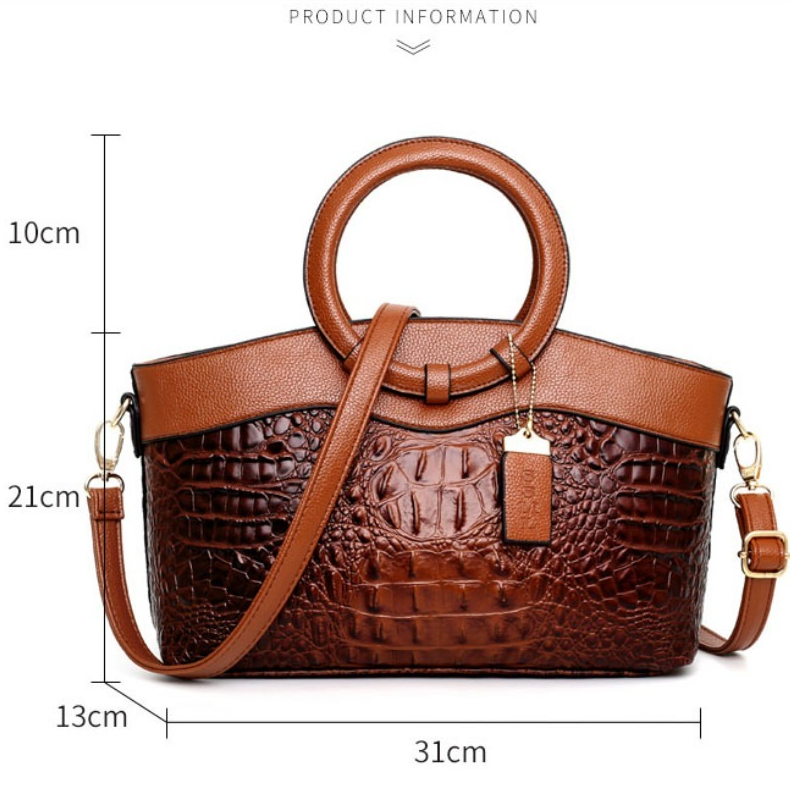 Stornfield | Crocodile Leather Bag – with hand-finished details