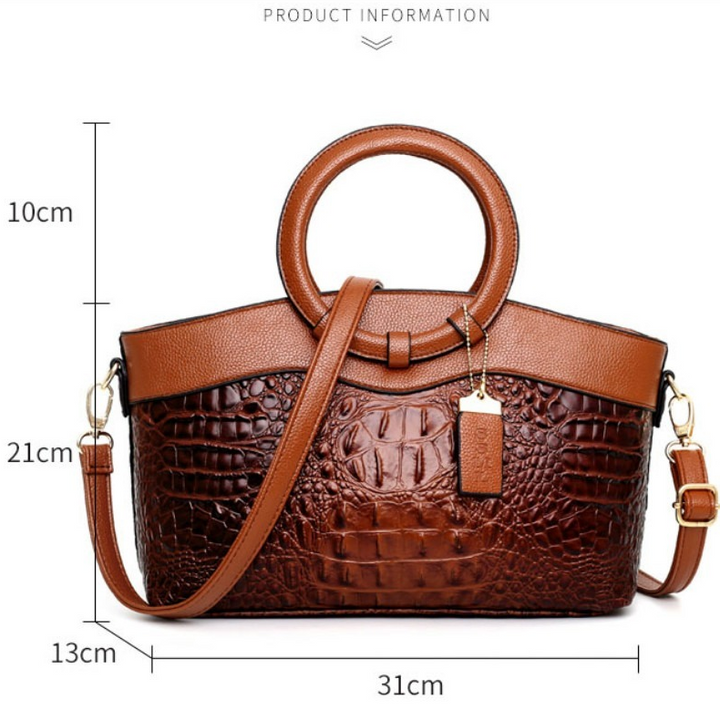 Stornfield | Crocodile Leather Bag – with hand-finished details