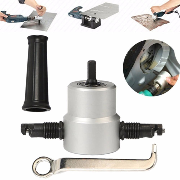 Double Head Sheet Metal Nibbler Drill Attachment | Stornfield