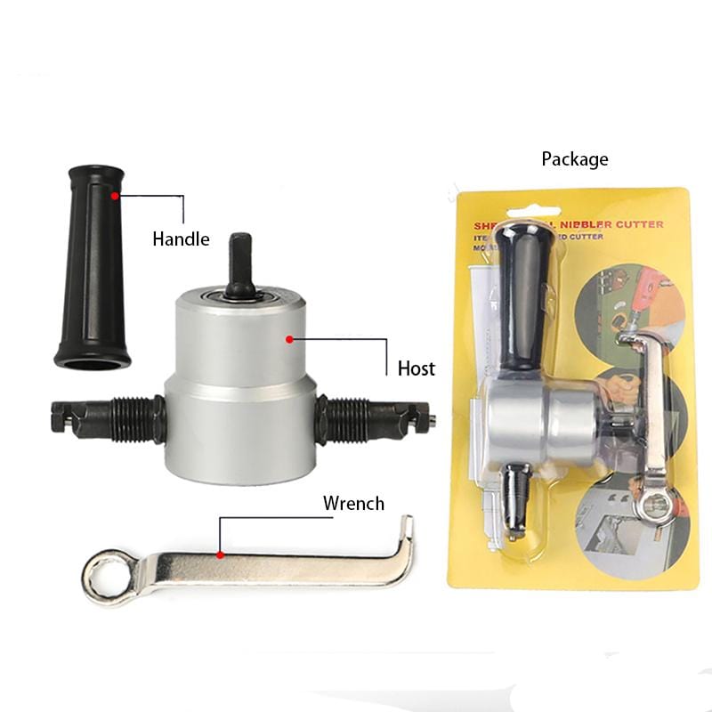 Double Head Sheet Metal Nibbler Drill Attachment | Stornfield