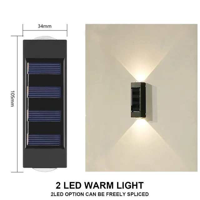 Stornfield | LUMIX | New Outdoor Solar Wall Light | Waterproof LED Solar Lamp for Garden Ambient Lighting