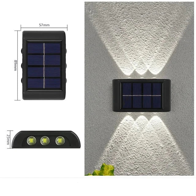Stornfield | LUMIX | New Outdoor Solar Wall Light | Waterproof LED Solar Lamp for Garden Ambient Lighting