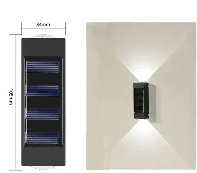 Stornfield | LUMIX | New Outdoor Solar Wall Light | Waterproof LED Solar Lamp for Garden Ambient Lighting