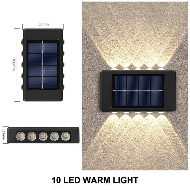 Stornfield | LUMIX | New Outdoor Solar Wall Light | Waterproof LED Solar Lamp for Garden Ambient Lighting