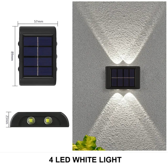 Stornfield | LUMIX | New Outdoor Solar Wall Light | Waterproof LED Solar Lamp for Garden Ambient Lighting