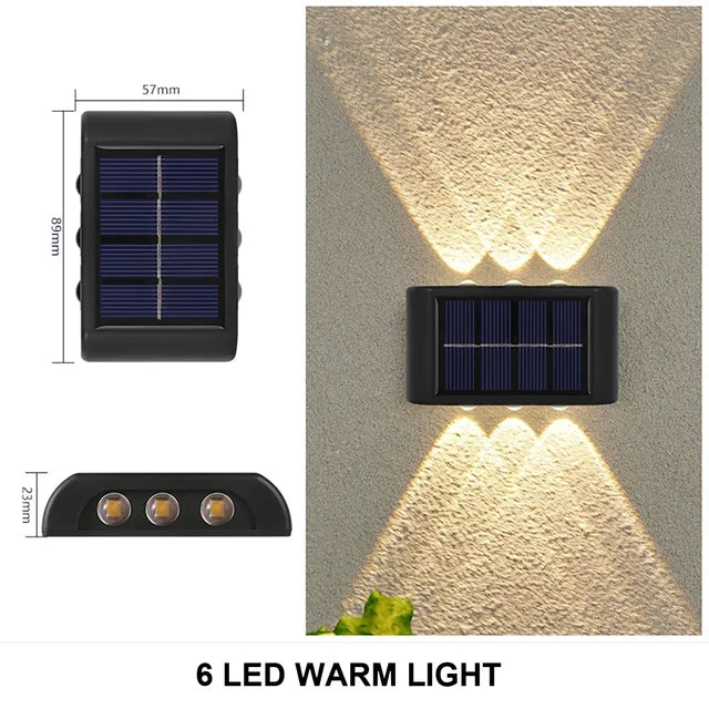 Stornfield | LUMIX | New Outdoor Solar Wall Light | Waterproof LED Solar Lamp for Garden Ambient Lighting