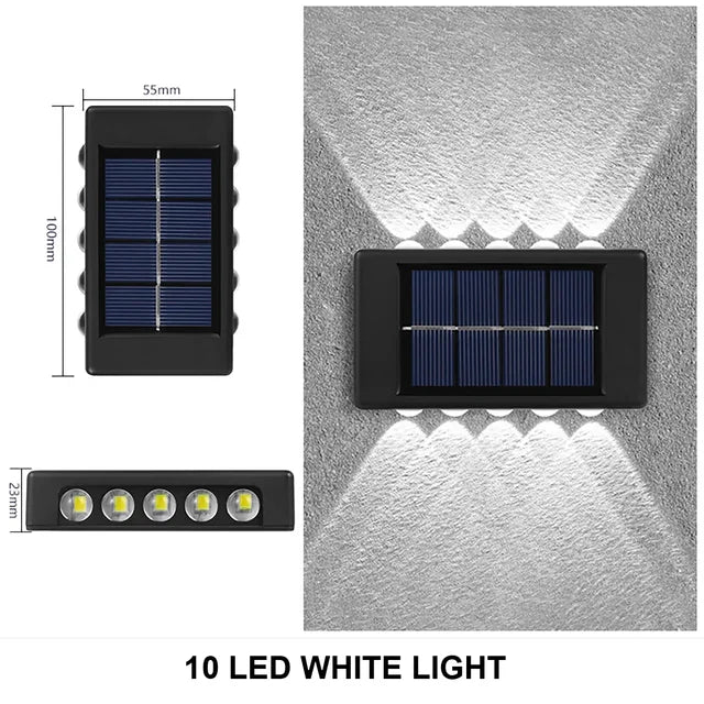 Stornfield | LUMIX | New Outdoor Solar Wall Light | Waterproof LED Solar Lamp for Garden Ambient Lighting