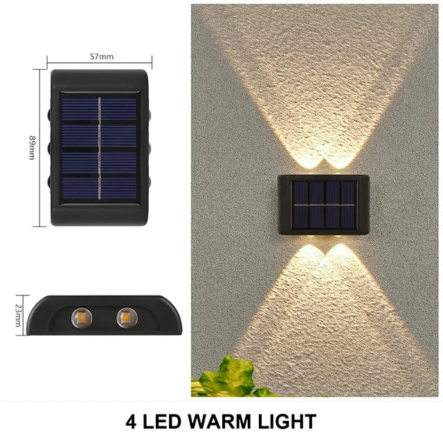 Stornfield | LUMIX | New Outdoor Solar Wall Light | Waterproof LED Solar Lamp for Garden Ambient Lighting