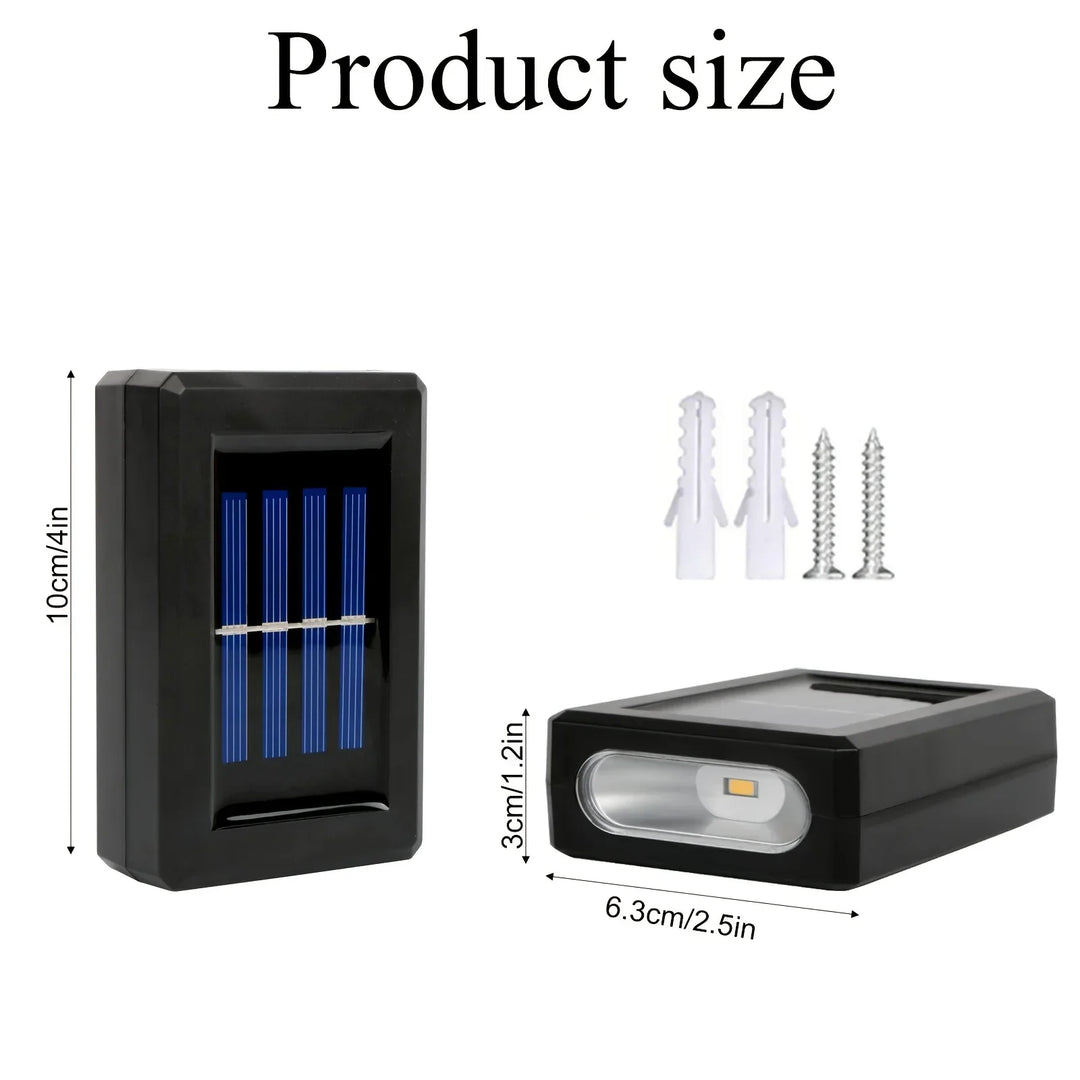 Stornfield | LUMIX | New Outdoor Solar Wall Light | Waterproof LED Solar Lamp for Garden Ambient Lighting