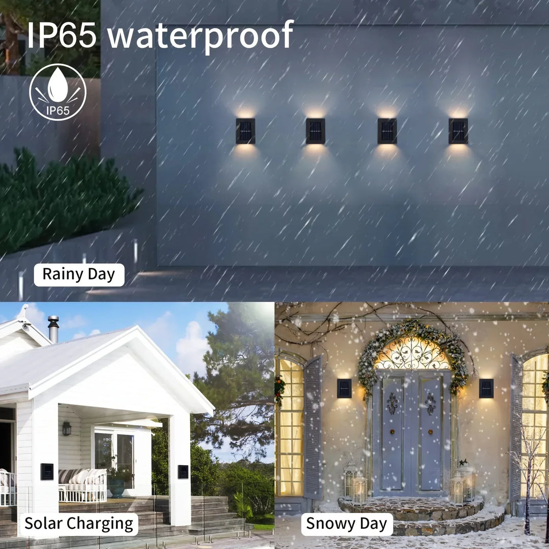Stornfield | LUMIX | New Outdoor Solar Wall Light | Waterproof LED Solar Lamp for Garden Ambient Lighting