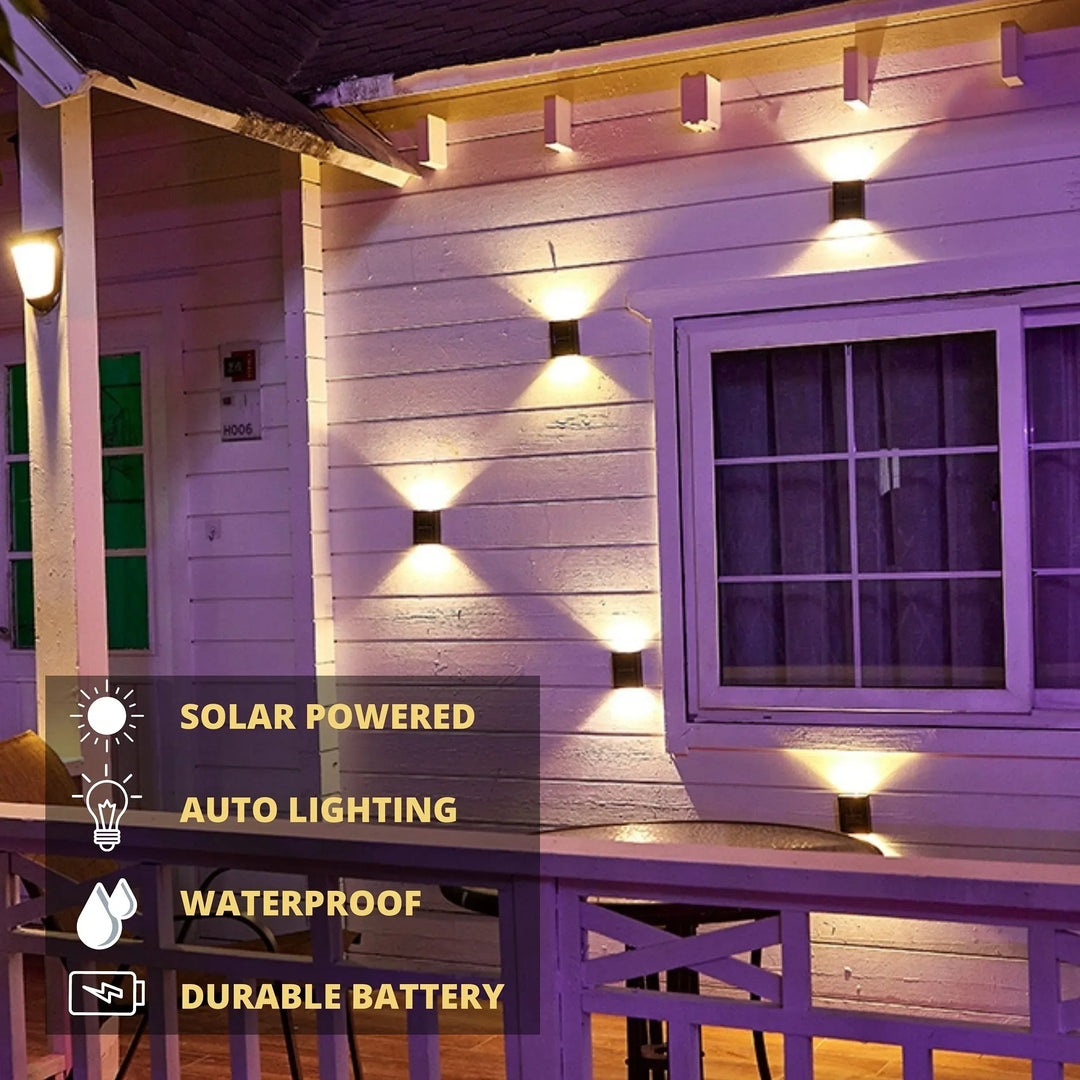 Stornfield | LUMIX | New Outdoor Solar Wall Light | Waterproof LED Solar Lamp for Garden Ambient Lighting