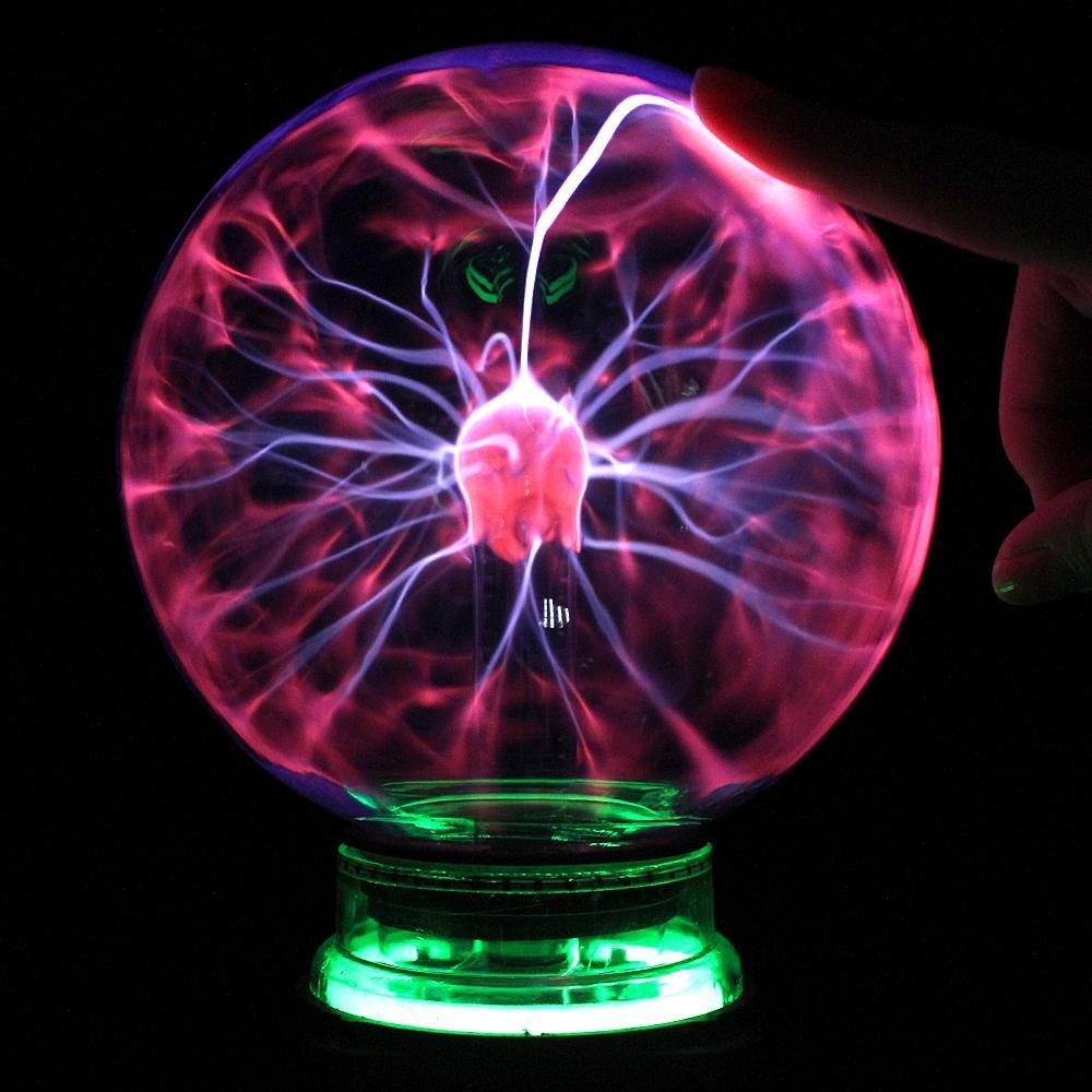 Stornfield | PlasmaNova Plasma Ball Night Light | Interactive Lighting | Decorative Table Lamp | Perfect for Home and Office