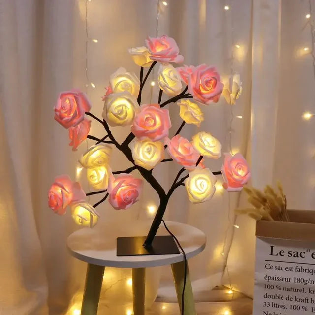 LED Tree Table Lamp – Romantic Decorative Light, Warm Light, Perfect for Living Room and Bedroom | Stornfield