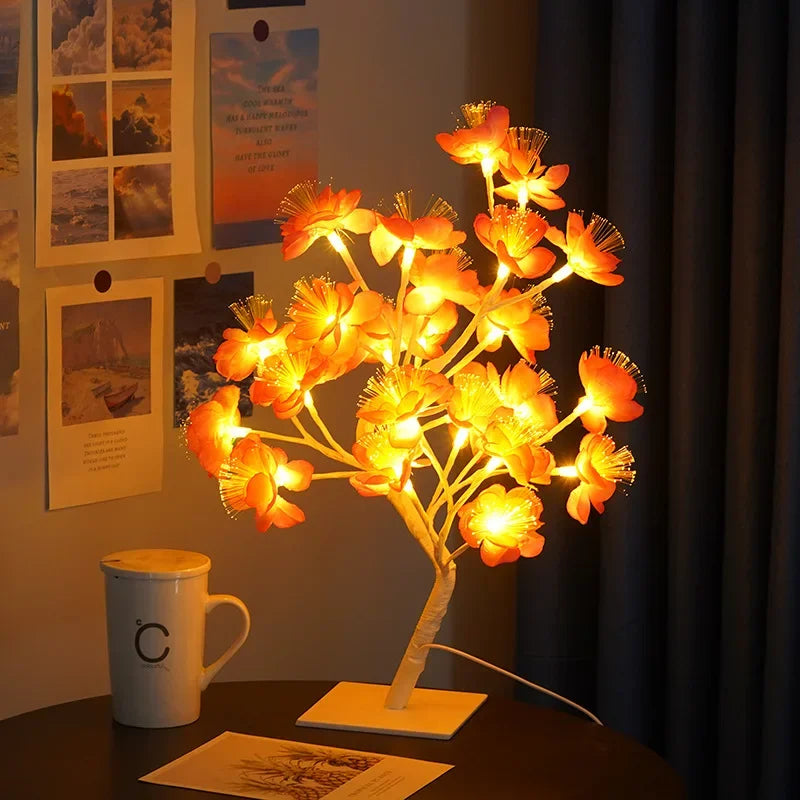 LED Tree Table Lamp – Romantic Decorative Light, Warm Light, Perfect for Living Room and Bedroom | Stornfield