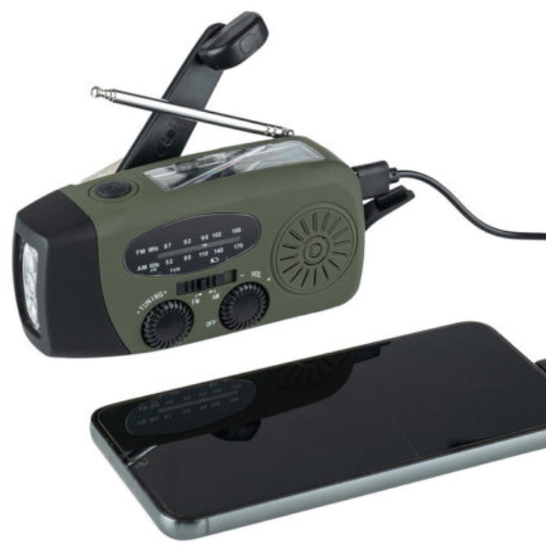 NoodRadio PowerSafe Mini – Compact emergency radio with flashlight and power bank | Stornfield