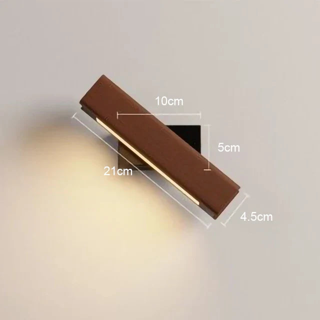 LED Wall Lamp made of Wood – Modern Wall Light for Bedroom | Stornfield