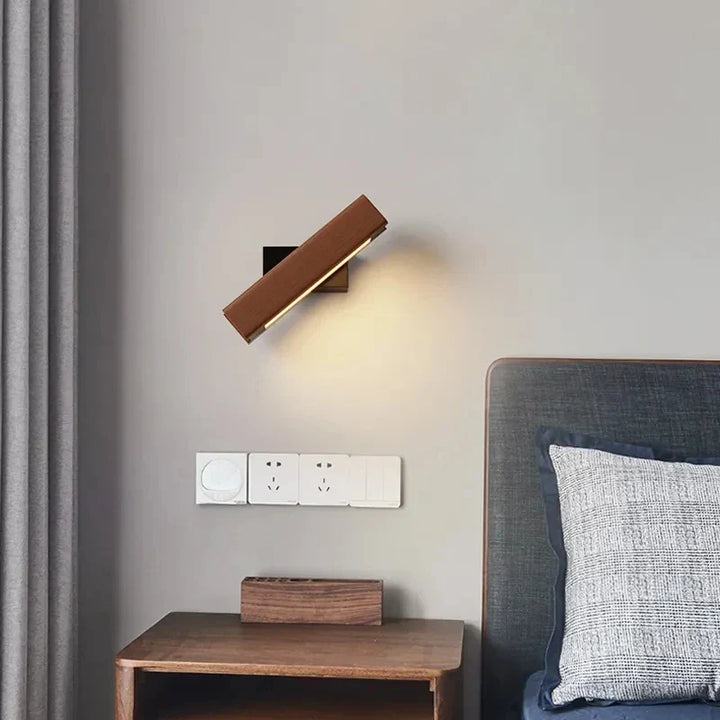 LED Wall Lamp made of Wood – Modern Wall Light for Bedroom | Stornfield