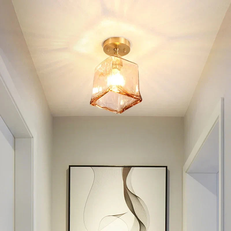 Nordic ceiling light with creative glass cup look – Modern design for hallway and living room | Stornfield