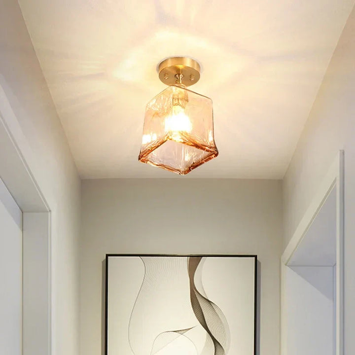 Nordic ceiling light with creative glass cup look – Modern design for hallway and living room | Stornfield