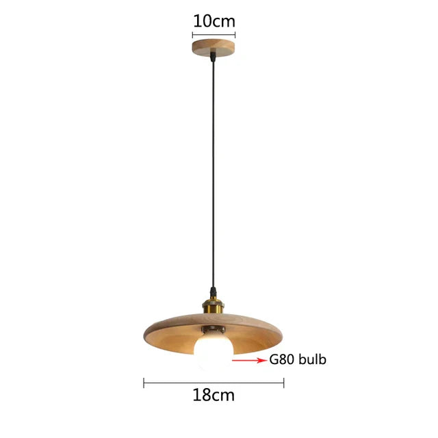 Nordic Hanging Lamp made of Wood – Minimalist Pendant Light in Scandi Design | Stornfield