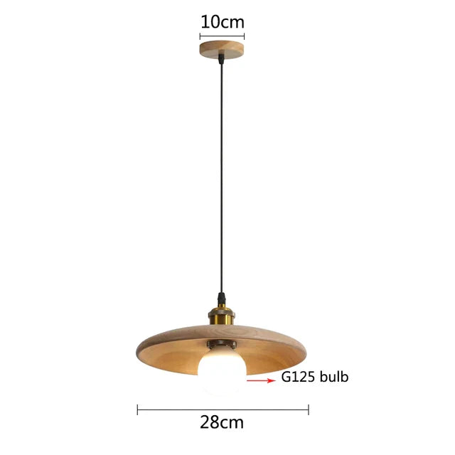 Nordic Hanging Lamp made of Wood – Minimalist Pendant Light in Scandi Design | Stornfield