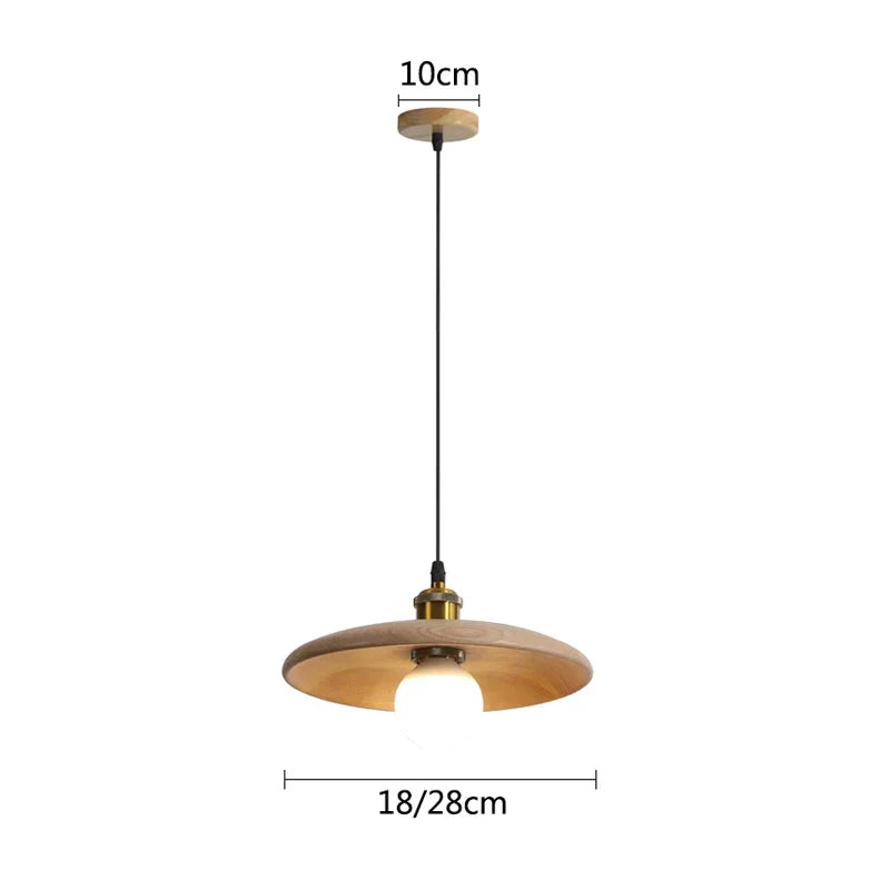 Nordic Hanging Lamp made of Wood – Minimalist Pendant Light in Scandi Design | Stornfield