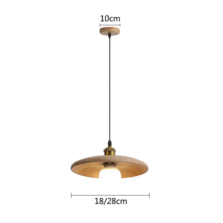 Nordic Hanging Lamp made of Wood – Minimalist Pendant Light in Scandi Design | Stornfield