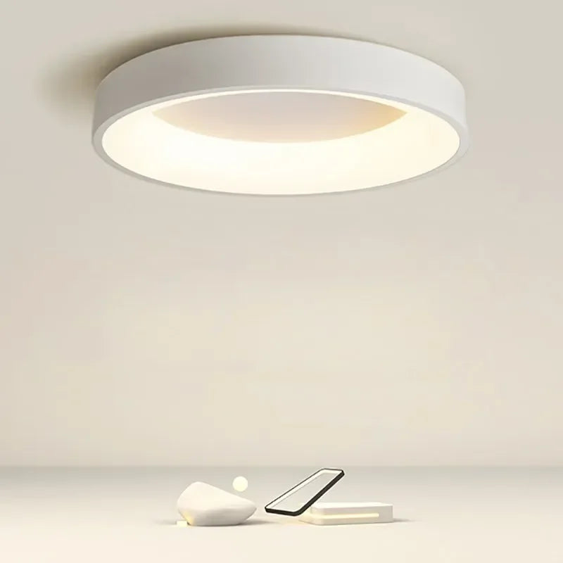 AuroraGlans - Scandinavian Round LED Ceiling Lamps for Living Room & Bedroom | Stornfield
