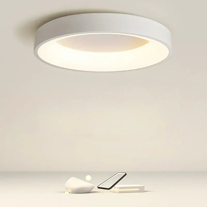 AuroraGlans - Scandinavian Round LED Ceiling Lamps for Living Room & Bedroom | Stornfield
