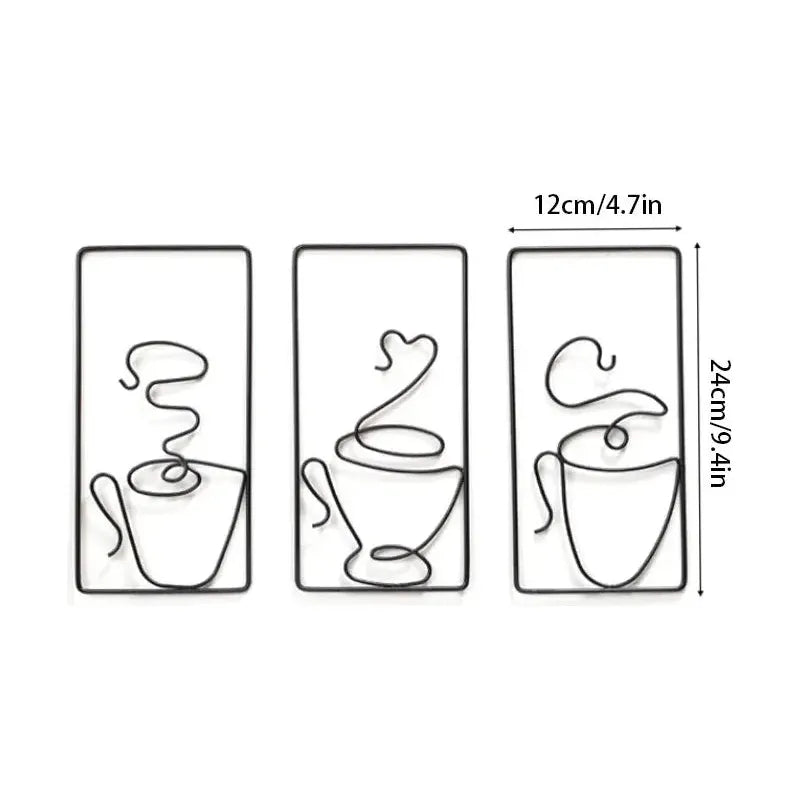 Fade-Resistant Wall Art with Coffee Mug for Indoor and Outdoor Use Stornfield