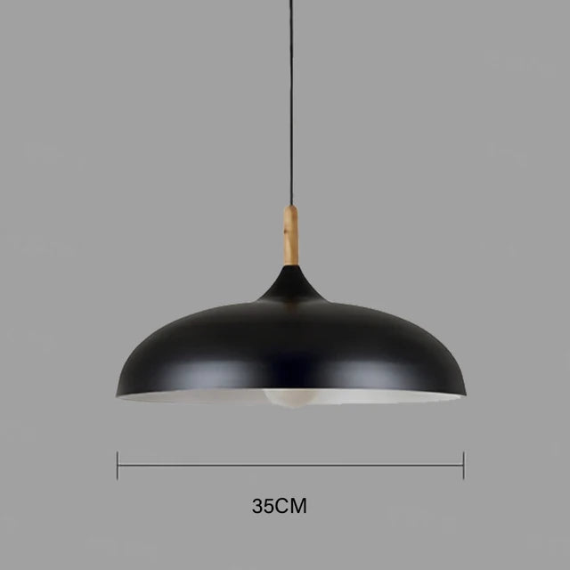 Modern ceiling light oak wood | Scandinavian pendant lamp for living room | Stornfield