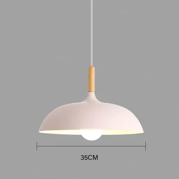 Modern Scandinavian LED pendant light – Pendant light made of oak for living room, kitchen, and dining room | Stornfield