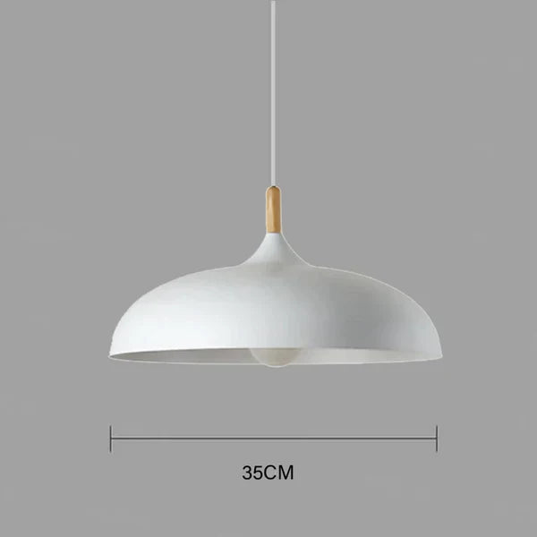 Modern Scandinavian LED pendant light – Pendant light made of oak for living room, kitchen, and dining room | Stornfield