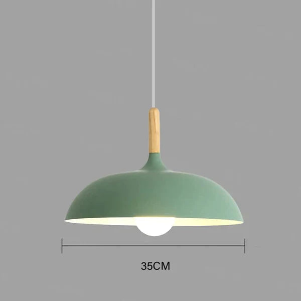 Modern Scandinavian LED pendant light – Pendant light made of oak for living room, kitchen, and dining room | Stornfield