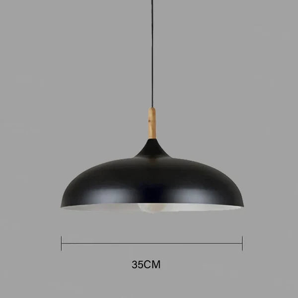 Modern Scandinavian LED pendant light – Pendant light made of oak for living room, kitchen, and dining room | Stornfield