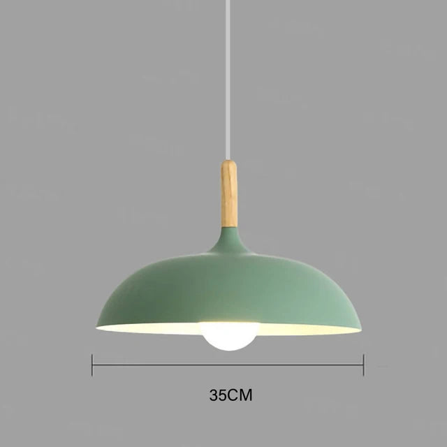Modern ceiling light oak wood | Scandinavian pendant lamp for living room | Stornfield