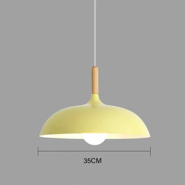 Modern ceiling light oak wood | Scandinavian pendant lamp for living room | Stornfield