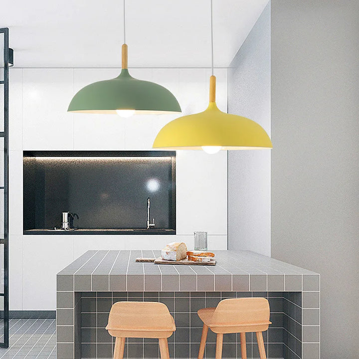 Oak wood ceiling light in Nordic design – LED wood plafond lamp | Stornfield