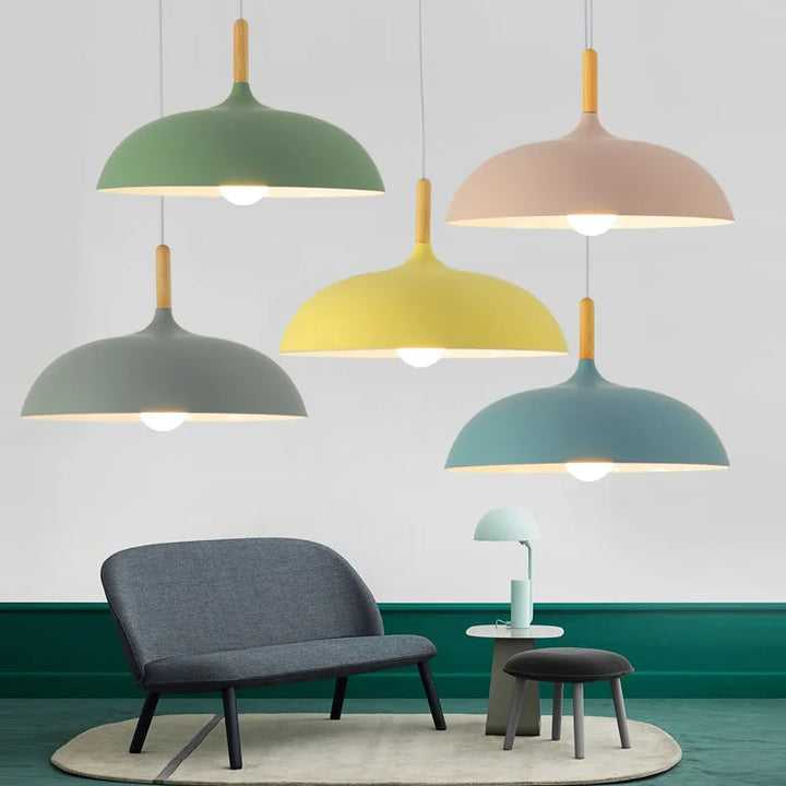 Oak wood ceiling light in Nordic design – LED wood plafond lamp | Stornfield