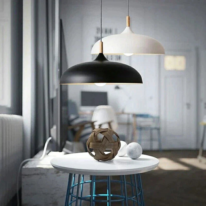 Oak wood ceiling light in Nordic design – LED wood plafond lamp | Stornfield