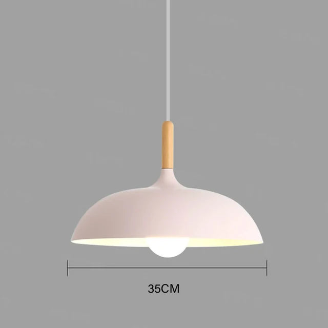 Modern ceiling light oak wood | Scandinavian pendant lamp for living room | Stornfield
