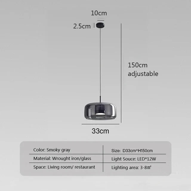 Minimalist Glass Pendant Lamp - Elegant and Sleek Lighting for Any Space | Stornfield
