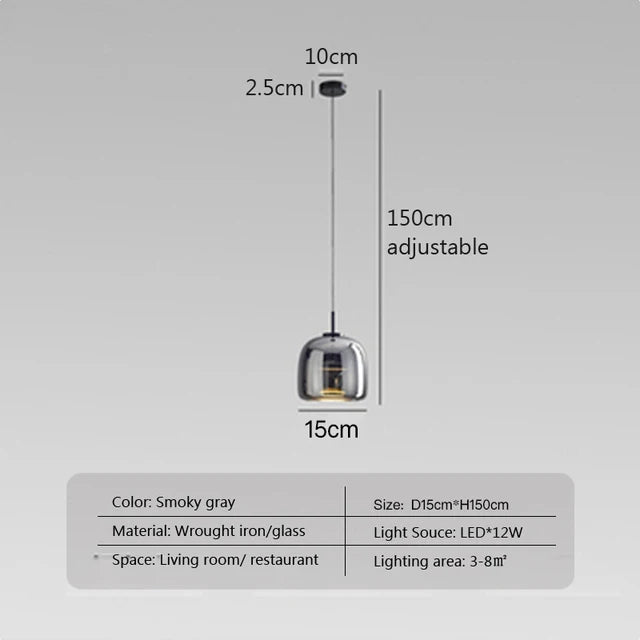 Minimalist Glass Pendant Lamp - Elegant and Sleek Lighting for Any Space | Stornfield
