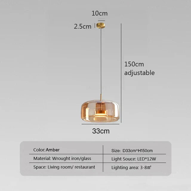 Minimalist Glass Pendant Lamp - Elegant and Sleek Lighting for Any Space | Stornfield